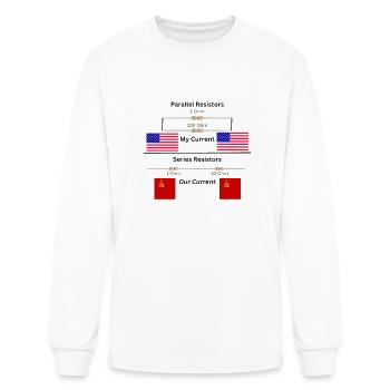 Capitalist Resistor VS Communist Resistor - Men's Long Sleeve T-Shirt - white - Front