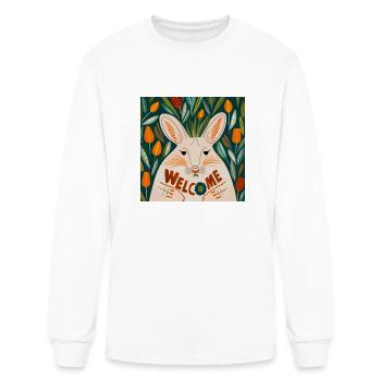 Coup d’œil dans la bienvenue - T-shirt à manches longues Homme - blanc - Devant