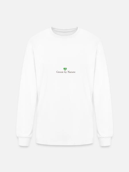 Green by Nature - Men's Long Sleeve T-Shirt - white