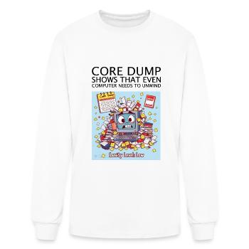 Core Dump - Men's Long Sleeve T-Shirt - white - Front