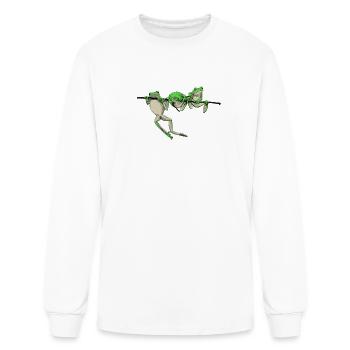 frog - Men's Long Sleeve T-Shirt - white - Front