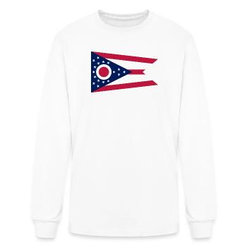 Ohio flag - Men's Long Sleeve T-Shirt - white - Front