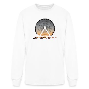 Retro ferris wheel festival folk festival - Men's Long Sleeve T-Shirt - white - Front