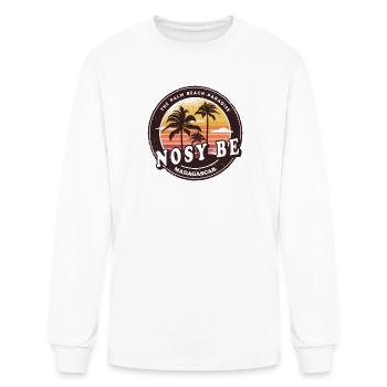Nosy Be Madagascar Beach Design - Men's Long Sleeve T-Shirt - white - Front