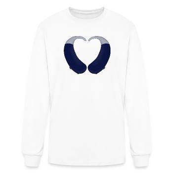Heart and Hearing Aid - Men's Long Sleeve T-Shirt - white - Front