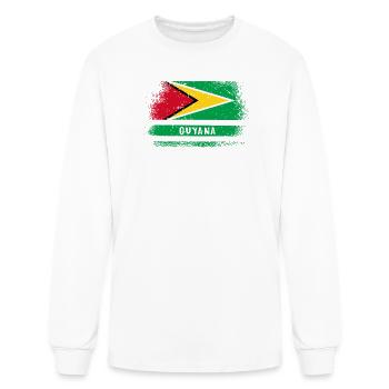 Guyana vintage flag - Men's Long Sleeve T-Shirt - white - Front