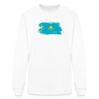 Kazakhstan flag - Men's Long Sleeve T-Shirt - white - Front