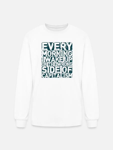 The Wrong Side - Men's Long Sleeve T-Shirt - white