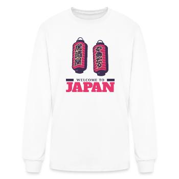 Bienvenue au Japon - T-shirt à manches longues Homme - blanc - Devant