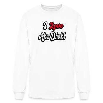 I love Abu Dhabi - Men's Long Sleeve T-Shirt - white - Front