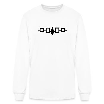 The Iroquois Hiawatha Belt - Men's Long Sleeve T-Shirt - white - Front