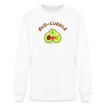 Avo-cuddle - Men's Long Sleeve T-Shirt - white - Front