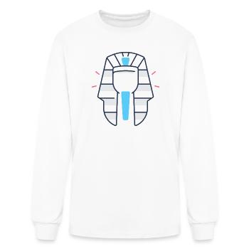 Abstract Safety Cone Emblem - Men's Long Sleeve T-Shirt - white - Front