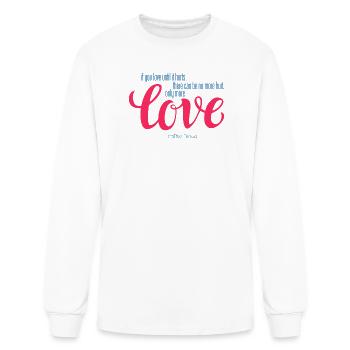 Love until it hurts - Men's Long Sleeve T-Shirt - white - Front