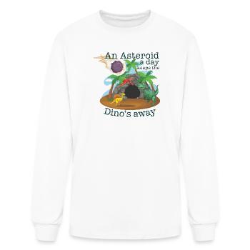 A comet a day keeps the dino's away - Men's Long Sleeve T-Shirt - white - Front