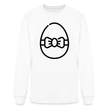 Easter Egg Shape - Men's Long Sleeve T-Shirt - white - Front