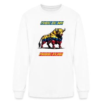 This is my pride flag Colombia - Men's Long Sleeve T-Shirt - white - Front