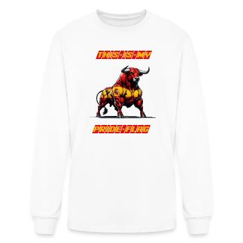 This is my pride flag Spain - Men's Long Sleeve T-Shirt - white - Front