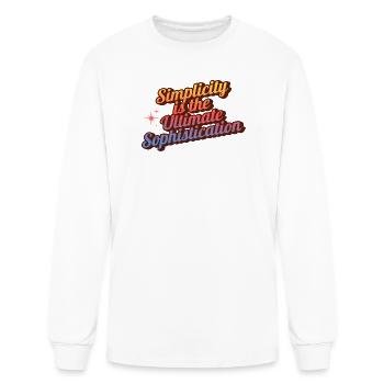 Simplicity is the Ultimate Sophistication - Men's Long Sleeve T-Shirt - white - Front