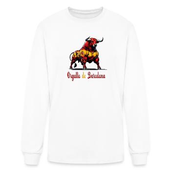 The pride Barcelona flag design - Men's Long Sleeve T-Shirt - white - Front