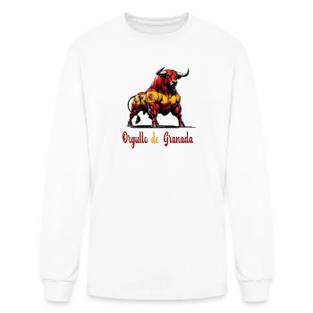The pride of Granada flag design - Men's Long Sleeve T-Shirt - white - Front