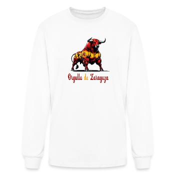 Pride Zaragoza flag design - Men's Long Sleeve T-Shirt - white - Front