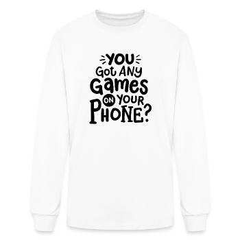 Gaming Phone Games - Men's Long Sleeve T-Shirt - white - Front