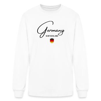 Flag of Germany, I love Germany - Men's Long Sleeve T-Shirt - white - Front