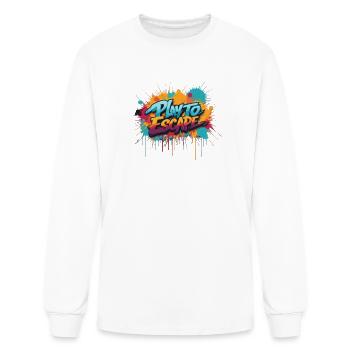 Play to Escape - Men's Long Sleeve T-Shirt - white - Front