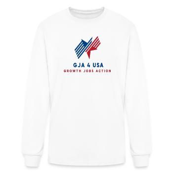 GJA 4 USA star - Men's Long Sleeve T-Shirt - white - Front