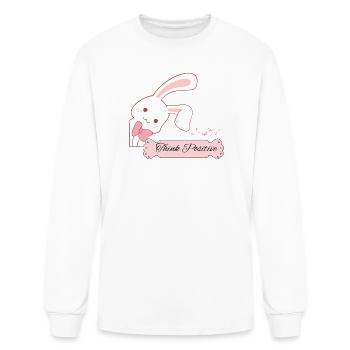 THINK POSITIVE - Men's Long Sleeve T-Shirt - white - Front