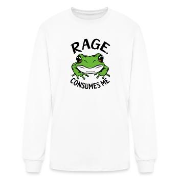 RAGE CONSUMES ME - Men's Long Sleeve T-Shirt - white - Front
