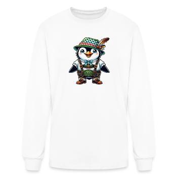 Bavarian Penguin - Men's Long Sleeve T-Shirt - white - Front