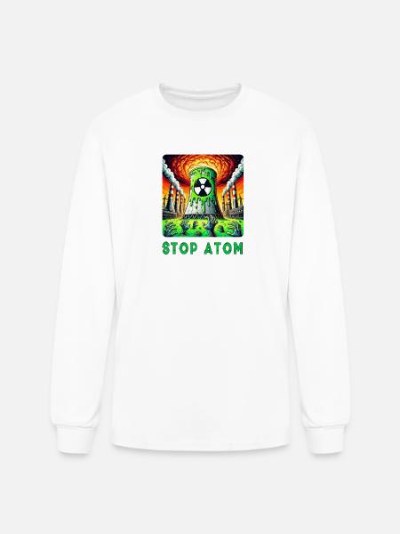 Stop Atom - Radioactive Nightmare - Men's Long Sleeve T-Shirt - white