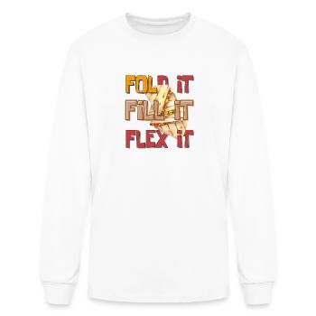 Fold It Fill It Flex It - Men's Long Sleeve T-Shirt - white - Front