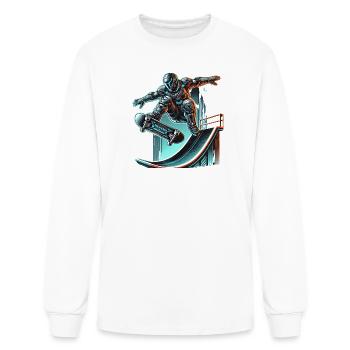 Cyber Ramp Raider - Men's Long Sleeve T-Shirt - white - Front