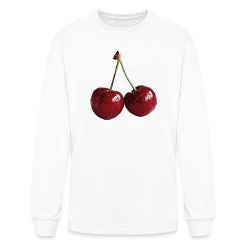 Cherry - Men's Long Sleeve T-Shirt - white - Front