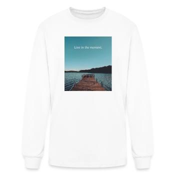 Moment by the Pier - Men's Long Sleeve T-Shirt - white - Front