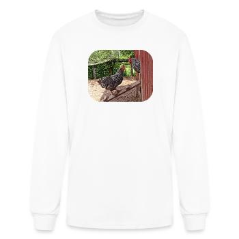 Plymouth Rock Hens - Men's Long Sleeve T-Shirt - white - Front