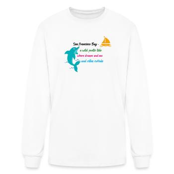 Whispers of Fog and Light Across the Bay - Men's Long Sleeve T-Shirt - white - Front