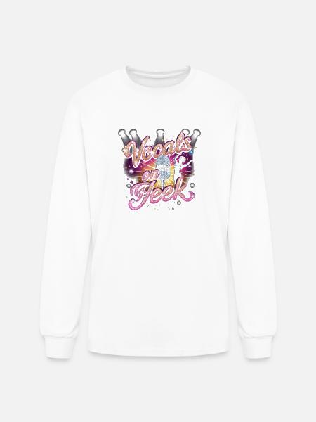 Karaoke Vocals On Fleek - Men's Long Sleeve T-Shirt - white