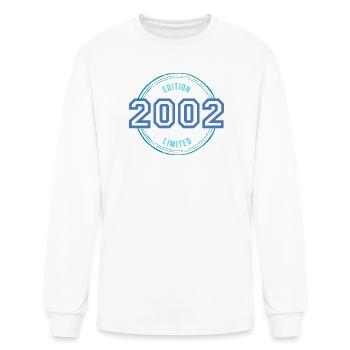 Year of birth: 2002 - Men's Long Sleeve T-Shirt - white - Front