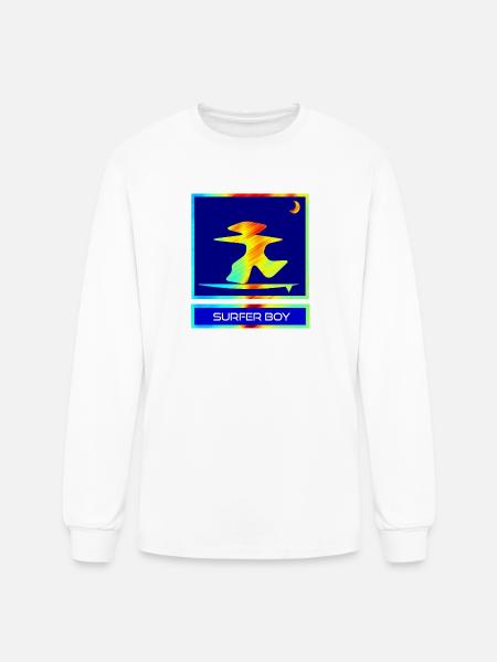 Surfer Boy - Men's Long Sleeve T-Shirt - white