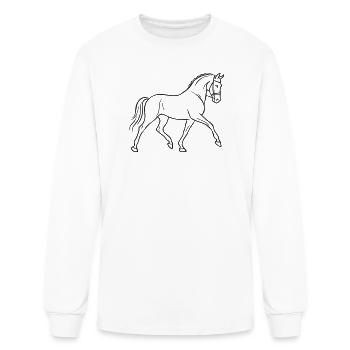 Dressage Horse - Men's Long Sleeve T-Shirt - white - Front