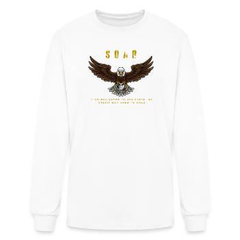 Soar Eagle Spirit - Men's Long Sleeve T-Shirt - white - Front