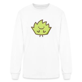 Cute Grass - Men's Long Sleeve T-Shirt - white - Front