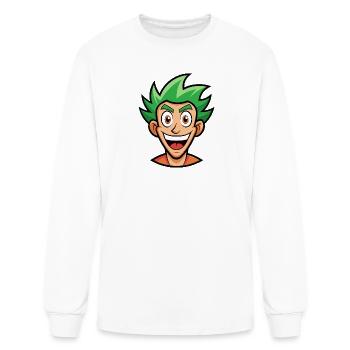 Emerald Hero Smile - Men's Long Sleeve T-Shirt - white - Front