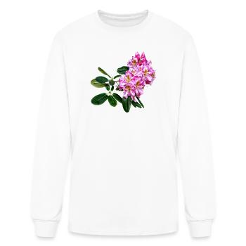 Pale Pink Rhododendron - Men's Long Sleeve T-Shirt - white - Front