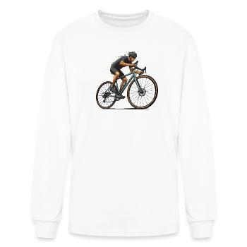 Sprint Cyclist in Motion - Men's Long Sleeve T-Shirt - white - Front