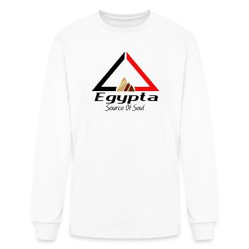Triangle Egypt source of soul - Men's Long Sleeve T-Shirt - white - Front
